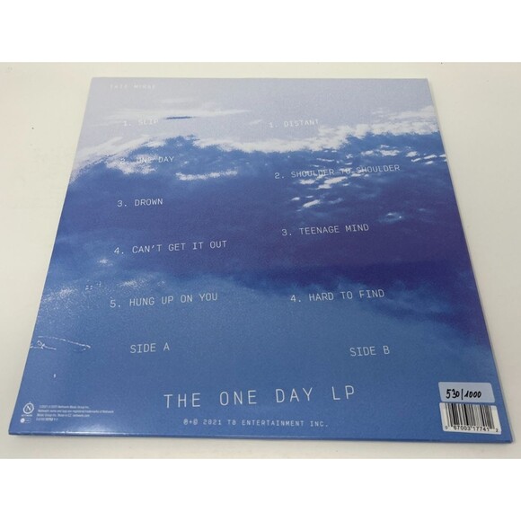 Tate McRae The One Day Blue Sky LP  Blue Heart Vinyl Vertigo Vinyl 530/1000 - Picture 5 of 6